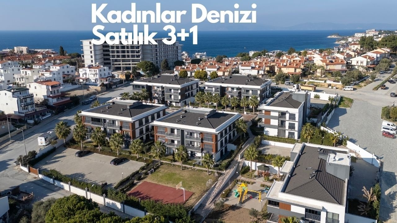 Kuşadası Kadınlar Denizi’nde Denize 300m | Yatay Mimaride Merkezi Konumlu 3+1 Daire #258
