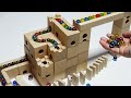 Marble run race ✔ handmade wooden course ASMR