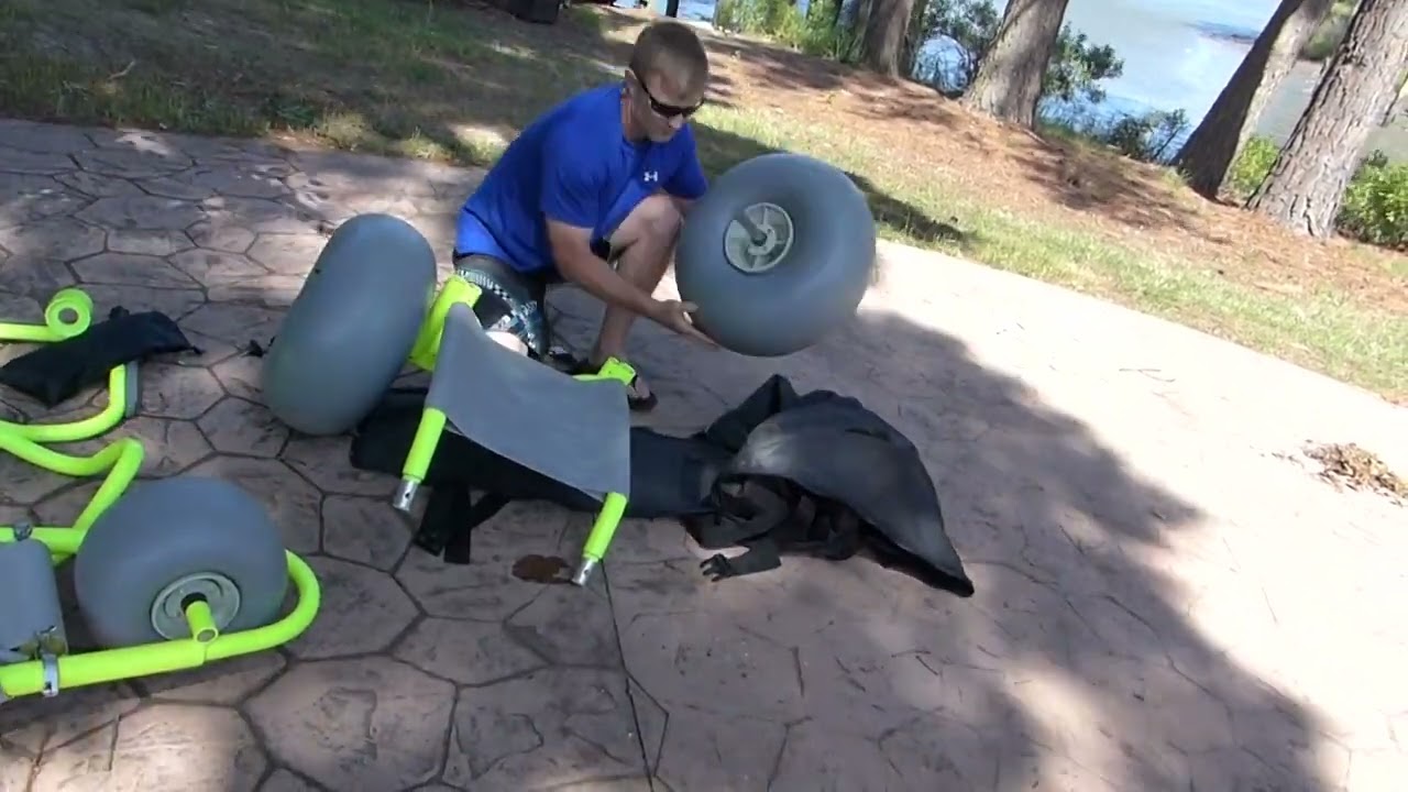 Sand Rider Beach Wheelchair Bag Assembly