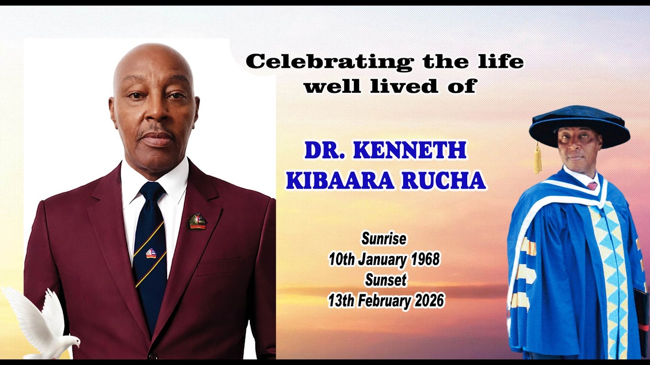 Celebrating the life of DR. KENNETH KIBAARA RUCHA