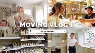 VLOG | moving vlog no.1  unpacking, house tour, home wear haul | Katie Waller