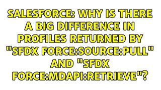 Why is there a big difference in profiles returned by sfdx force:source:pull and sfdx...