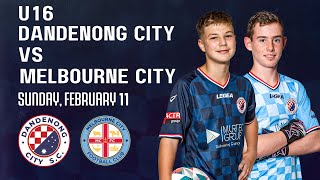 JBNPL Qualifiers Round 2 | Dandenong City v Melbourne City U16