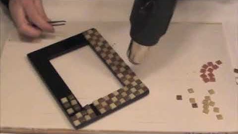 Creating a Mosaic No Grout Picture Frame