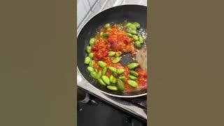 Sambal pecak terong pete dan ikan asin