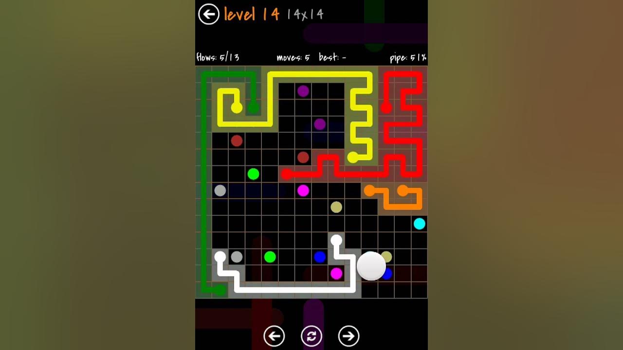 Flow Free Jumbo Pack 14x14 Level 19 Flow Free 14X14 Jumbo Pack walkthrough level 14 - YouTube