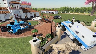 Police and swat arrest millionaire stealing race cars | Farming Simulator 19 screenshot 5