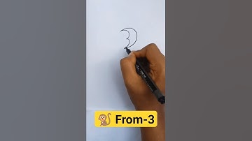 Easy monkey drawing for beginners / for children 🐒🐒🎨🎨बंदर चित्रण। #shorts #youtubeshorts #drawing