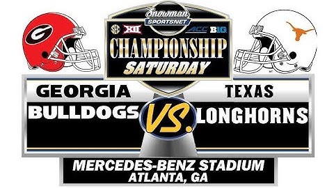 Georgia Bulldogs vs  Texas Longhorns SEC Championship | FULL GAME