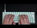 Typing test - Budget cyan 60% ISO custom mechanical keyboard with lubed Akko Radiant Red switches