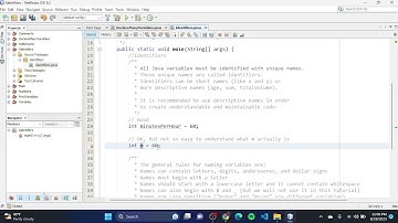 Java Part 12 - Identifiers in Java