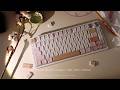 Cozy ASMR | BJ75 x Peach Splendor Keycaps x Night Sakura Switches x Peach Blossom Artisan Keycaps