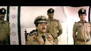 Sudeep Dynamic Reply To Commissioner | Devaraj | Best Scenes of Veera Madakari Kannada Movie