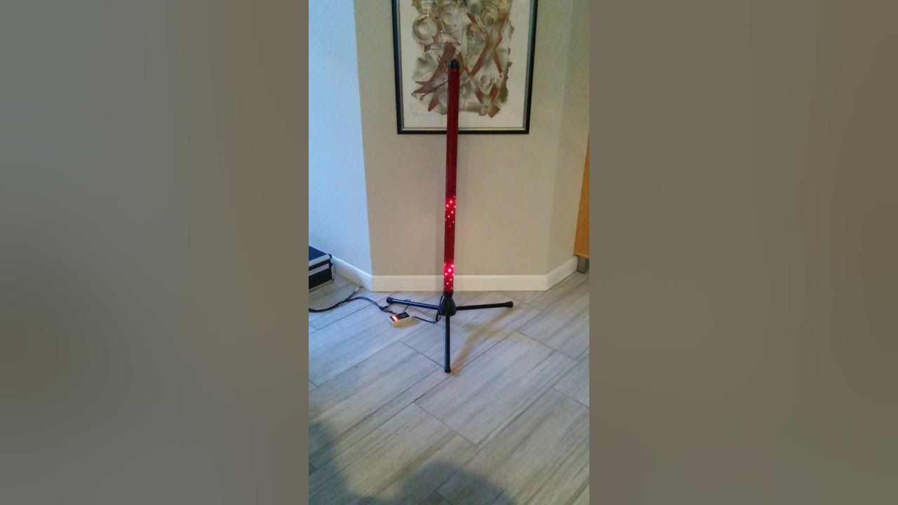 Led lighted mic stand sleeve ! Stage Bling on facebook YouTube