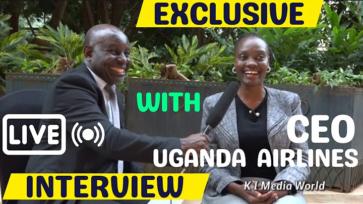 Edwin meets  CEO of Uganda Airlines Jennifer Bamut...