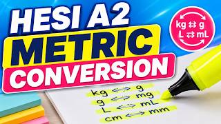 HESI A2 Metric Conversion | Updated Math Review#nursingentranceexam