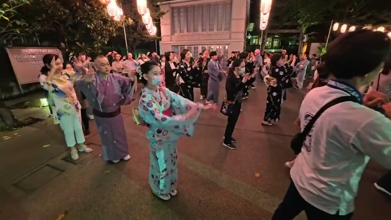霞町音頭　六本木龍土町盆踊り８　2025年10月4日　六本木天祖神社例大祭奉納踊り　東京都港区