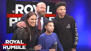 Stephanie McMahon & Triple H give a hero's welcome to two deserving fans: Exclusive, Jan. 28, 2018