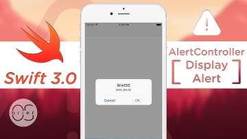 AlertController - Displaying Alert : Swift 3