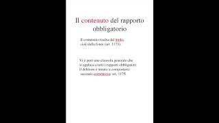 Il Contenuto E Le Modalità Di Esecuzione Dellobbligazione