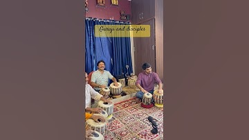 Playing Tabla with my Guruji Pt. Gurumurthy Vaidya