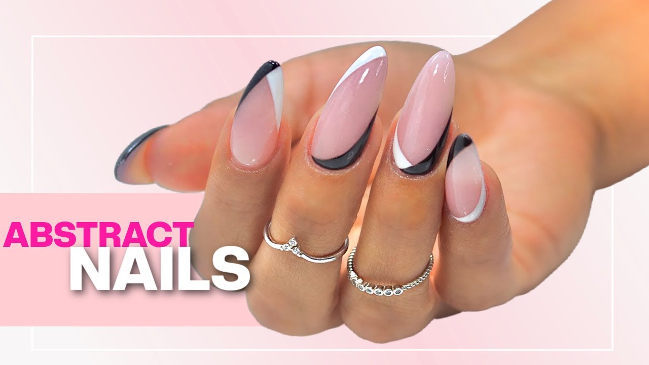 How to do Abstract TRENDY Nails with GEL POLISH! YouTube