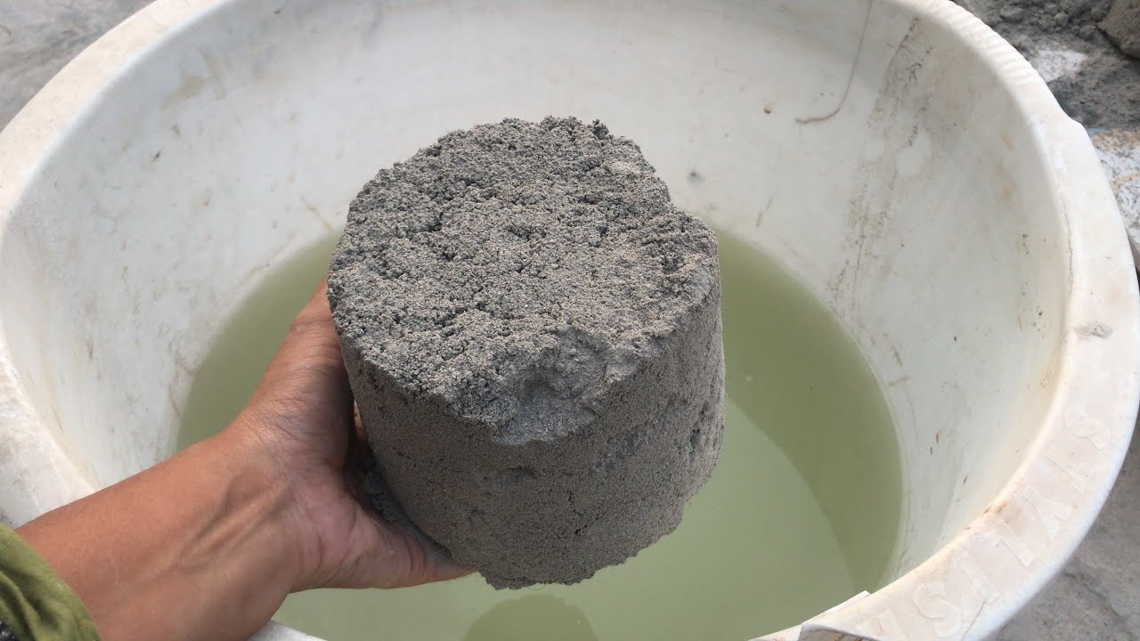 Water crumbling series #1 pure sand cement water crumbling 💦