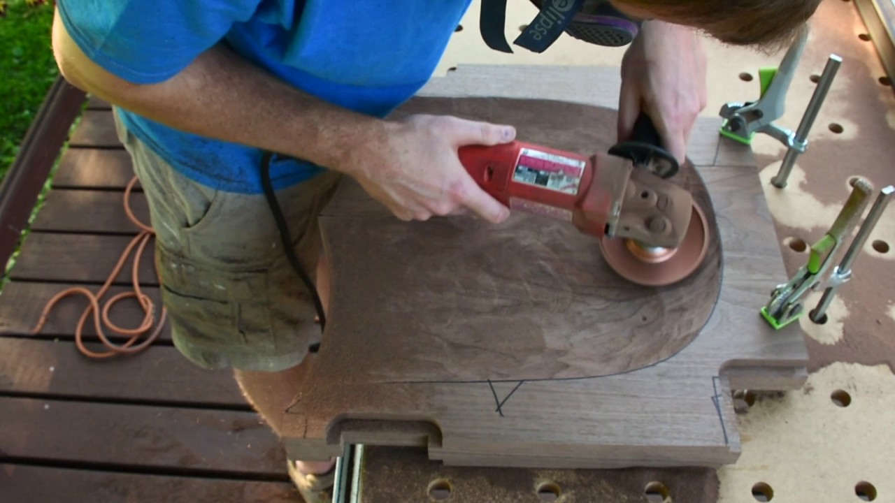 Power carving a maloof seat