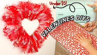 3 DOLLAR TREE VALENTINE'S DAY DIYS! | Easy Projects With Your Cricut! by DIYholic 1,735 views 2 years ago 8 minutes, 24 seconds