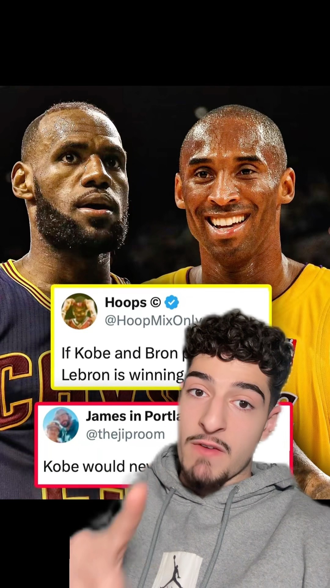 KOBE VS BRON IN A 1V1 WHO WINS???‍♂️ #nba #lebron #kobe #shaq #kyrie #fexr