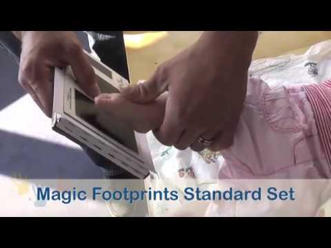 Fußabdruck Set Magic Footprint Standard0-3 Monate auf jedem Papier 