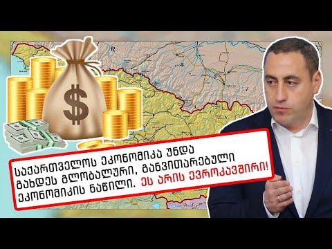 \"საქართველოს ეკონომიკა უნდა გახდეს გლობალური, განვითარებული ეკონომიკის ნაწილი,\" - გიორგი ვაშაძე