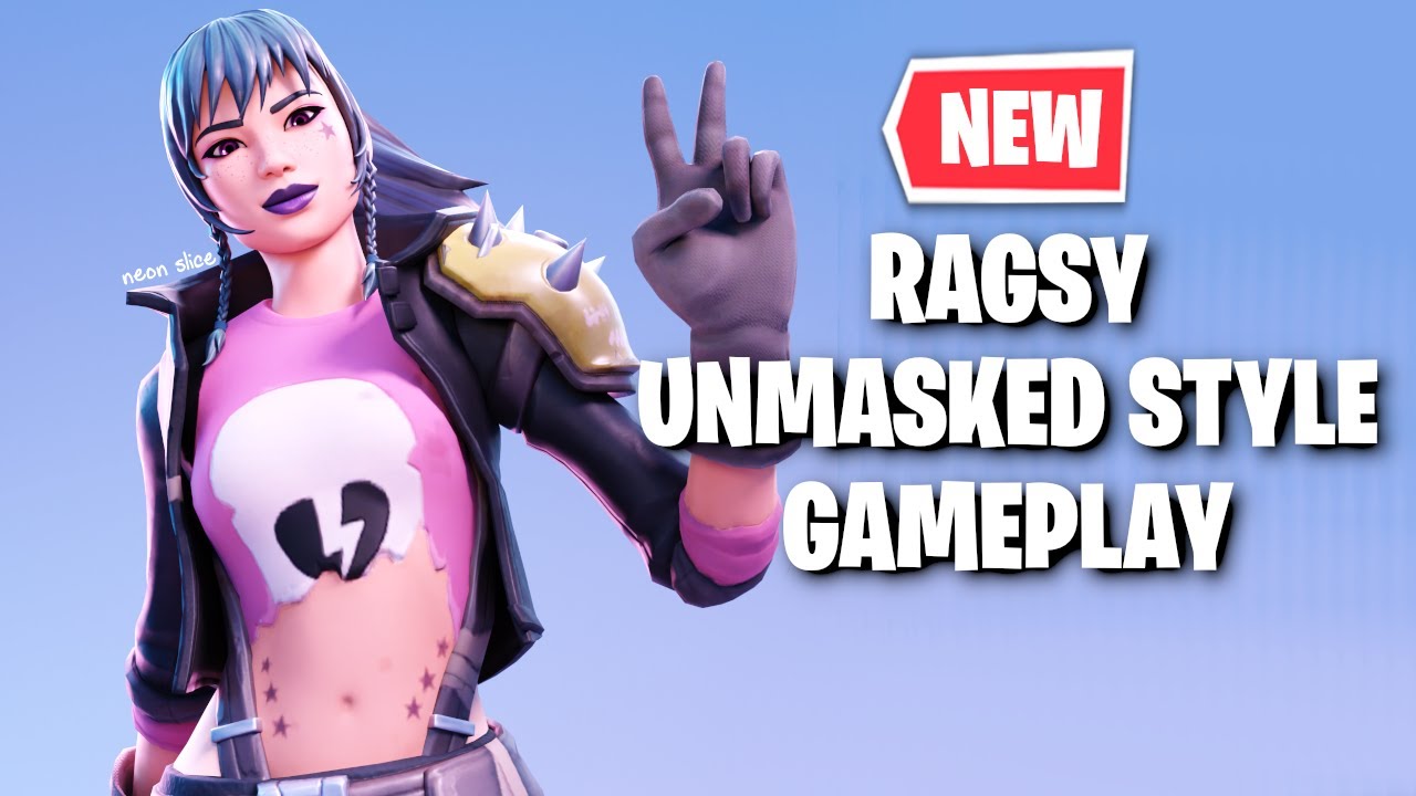 *NEW* UNMASKED RAGSY SKIN GAMEPLAY FORTNITE (RAGSY BARE STYLE) YouTube
