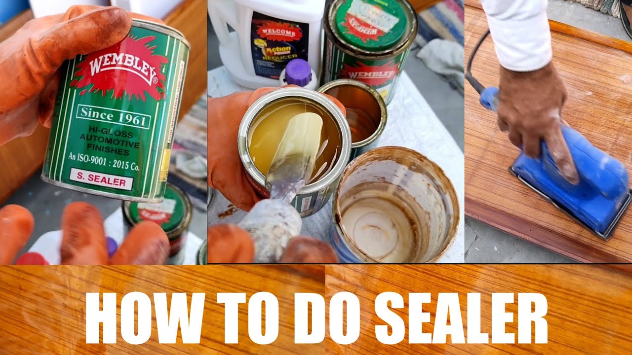 How To Do Sealer On teak Wood and veneer YouTube