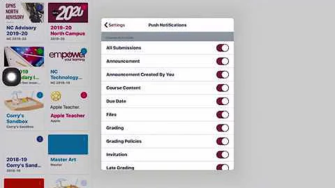 Canvas LMS: Sending announcements in the Teacher app and checking notification settings
