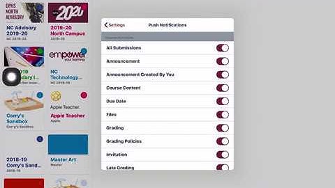 Canvas LMS: Sending announcements in the Teacher app and checking notification settings