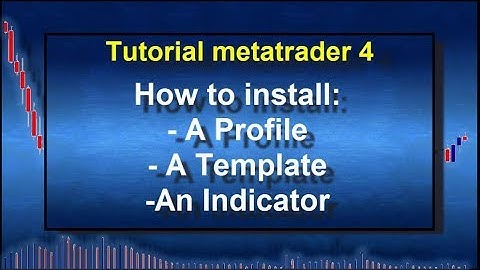 MT4 trading platform, installation indicators, profile and template