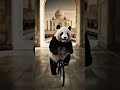 Epic Panda ASMR Adventure 🚴♂️ |Cycling Through World Wonders: Great Wall → Taj Mahal → Petra #panda
