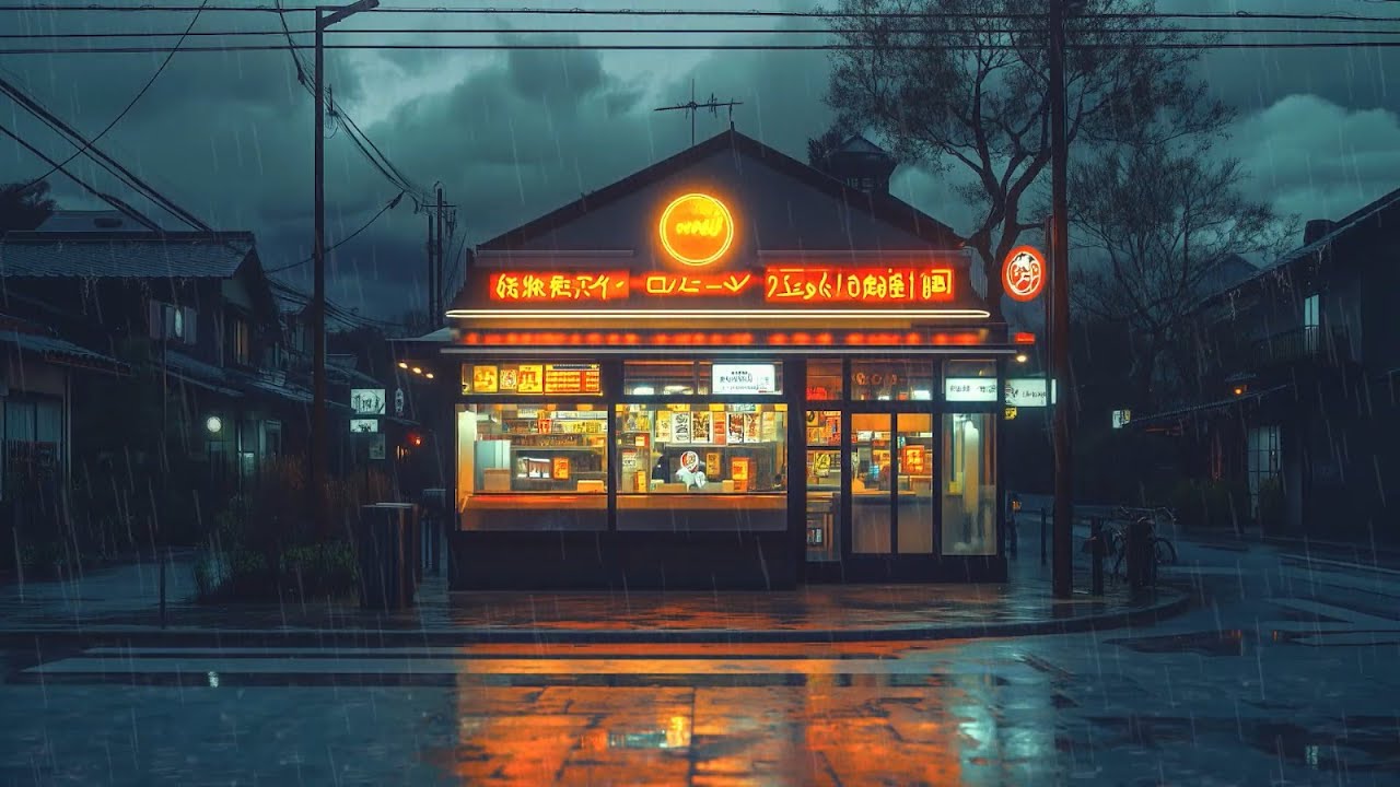 Dark Sky Rain Peace☔ Relaxing Lofi Music Rain | Sound To Unwind Thoughts