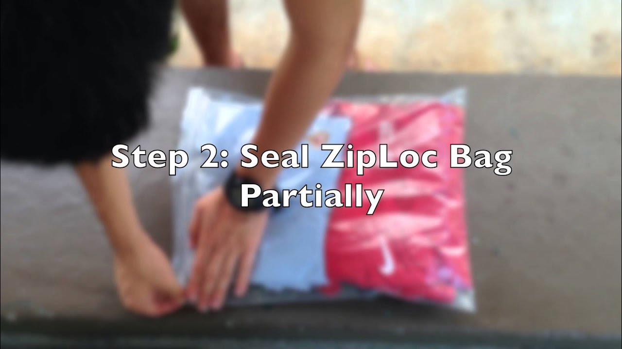 Packing Items into a ZipLoc Bag - YouTube