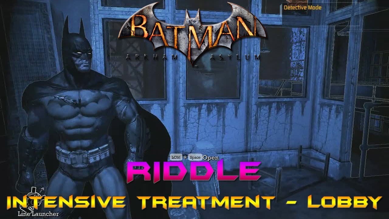 Batman: Arkham Asylum - Riddle - Intensive Treatment - Lobby - YouTube