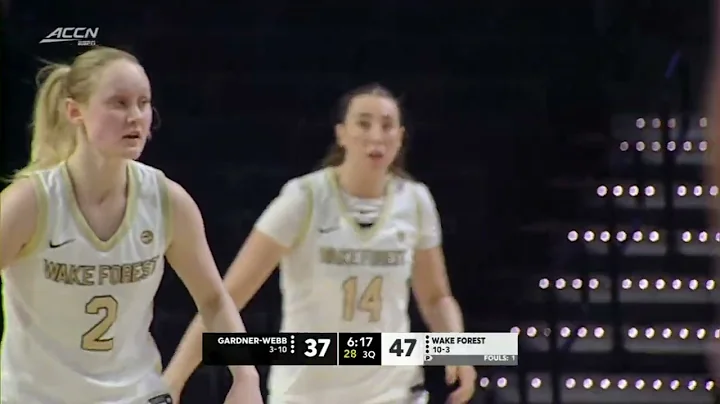 Wake Forest Women's Basketball Highlights vs Gardner-Webb (Dec. 22, 2025)
