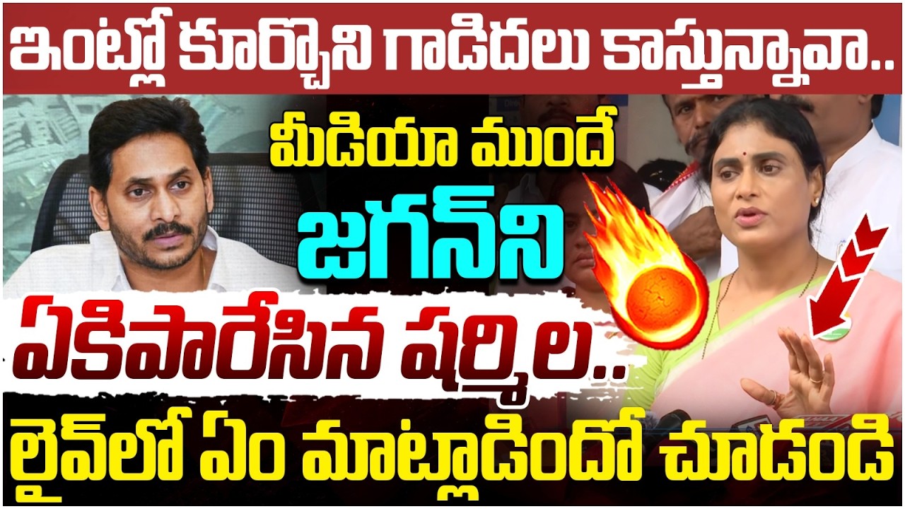 YS Sharmila Shocking Comments on YS Jagan | YCP Leaders | AP Political News | Yuvagalam