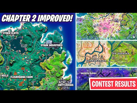 Fortnite CHAPTER 2 Improved Map Concepts! (Contest Results)