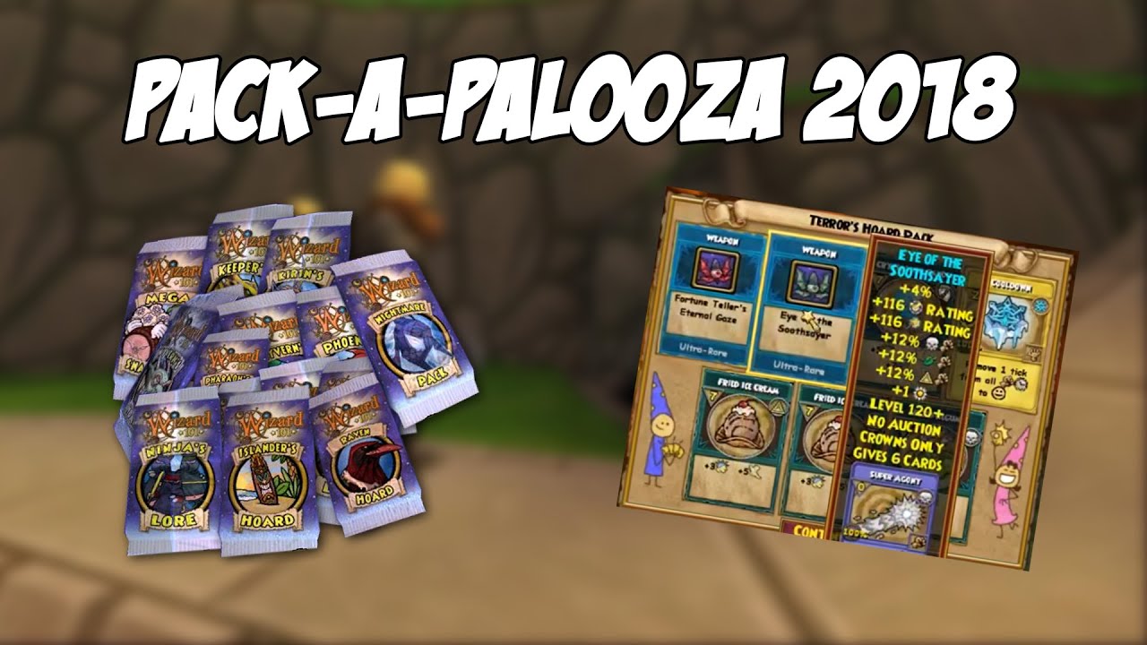 Wizard101: OPENING TONS OF PACKS ON PACK-A-PALOOZA! (ACTUALLY GETTING STUFF)