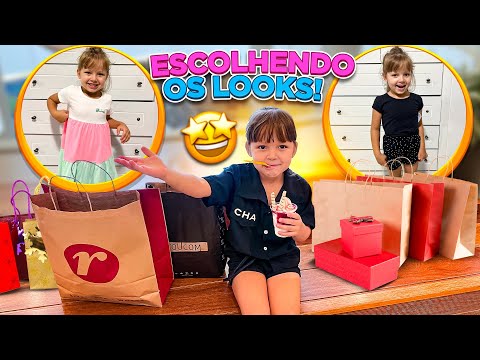 ESCOLHENDO LOOKS NO SHOPPING COM A LAURINHA 🥰