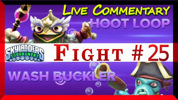 Skylanders Swap Force Battle Mode Tournament Fight # 25 Hoot Loop Versus Wash Buckler