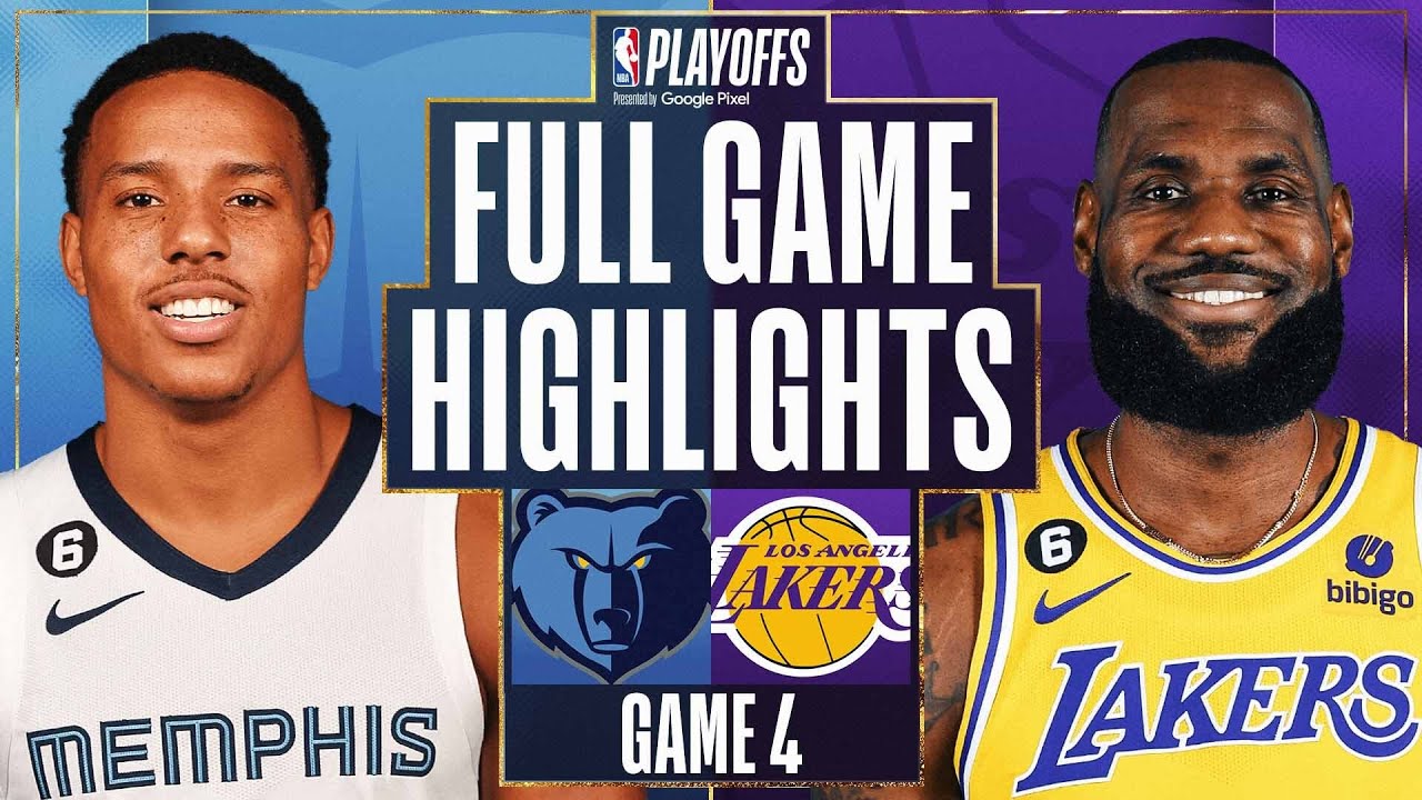 #2 GRIZZLIES at #7 LAKERS | FULL GAME 4 HIGHLIGHTS | April 24, 2023