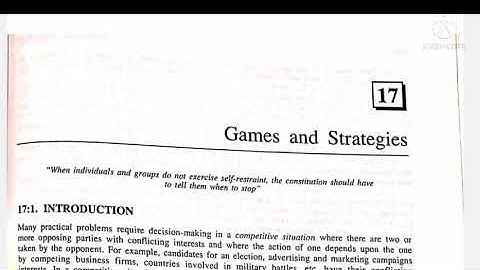 pdf , Game Theory , kanti Swarup , M.sc Mathe, #shorts
