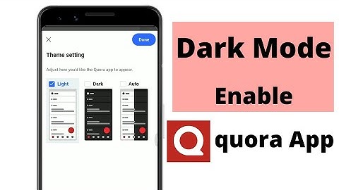 how to enable dark mode in quora app | quora dark mode